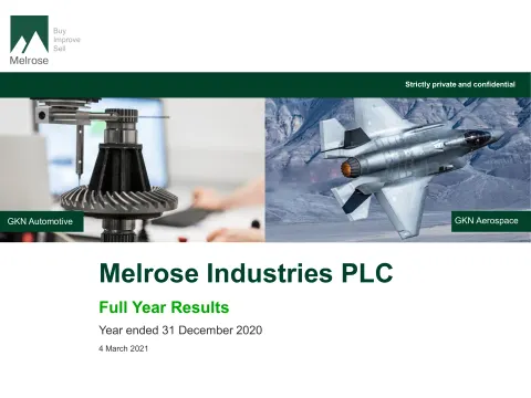 Melrose | Results Presentation Deck | 36 slides