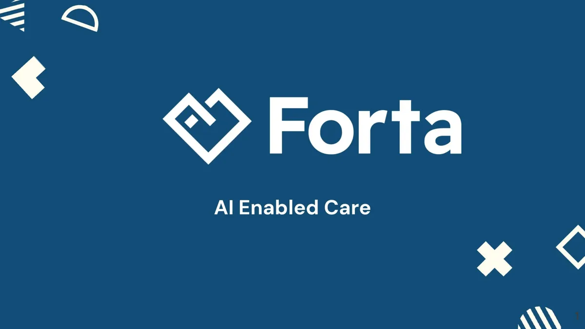 Here's the pitch deck autism startup Forta used to raise its Series A · slide 1
