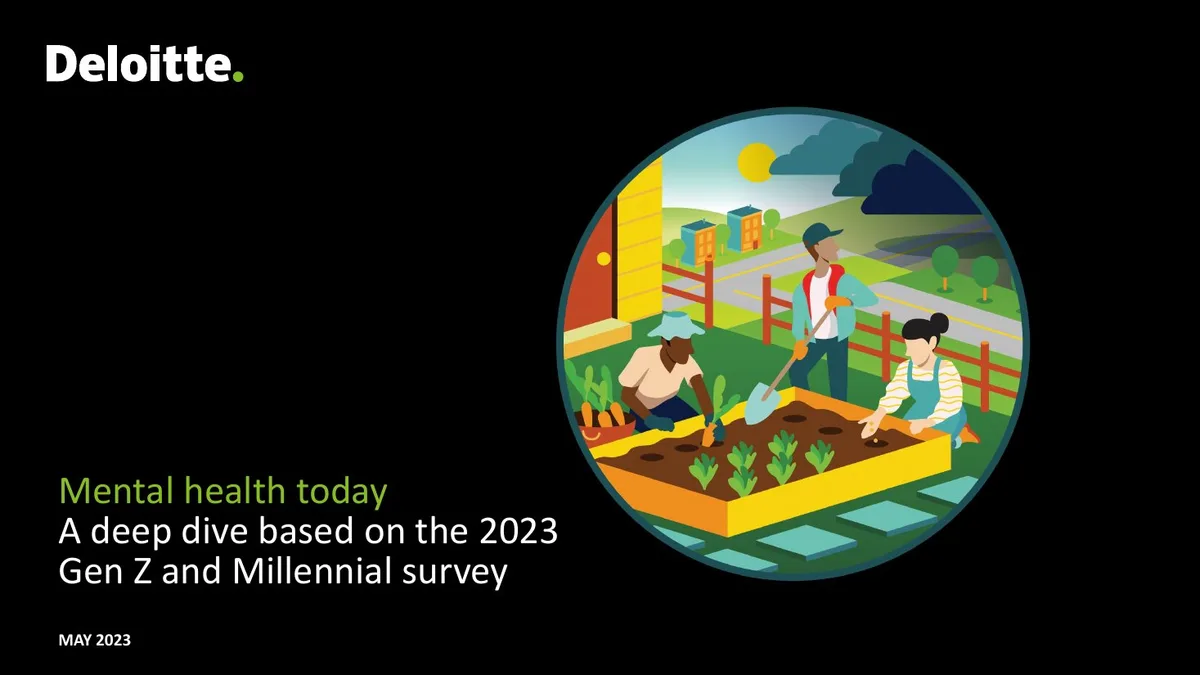 Mental health today A deep dive based on the 2023 Gen Z and Millennial survey · slide 1