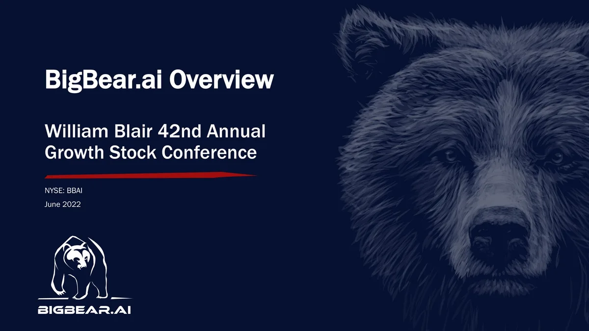 Bigbear AI | Investor Conference Presentation Deck | 21 slides · slide 1