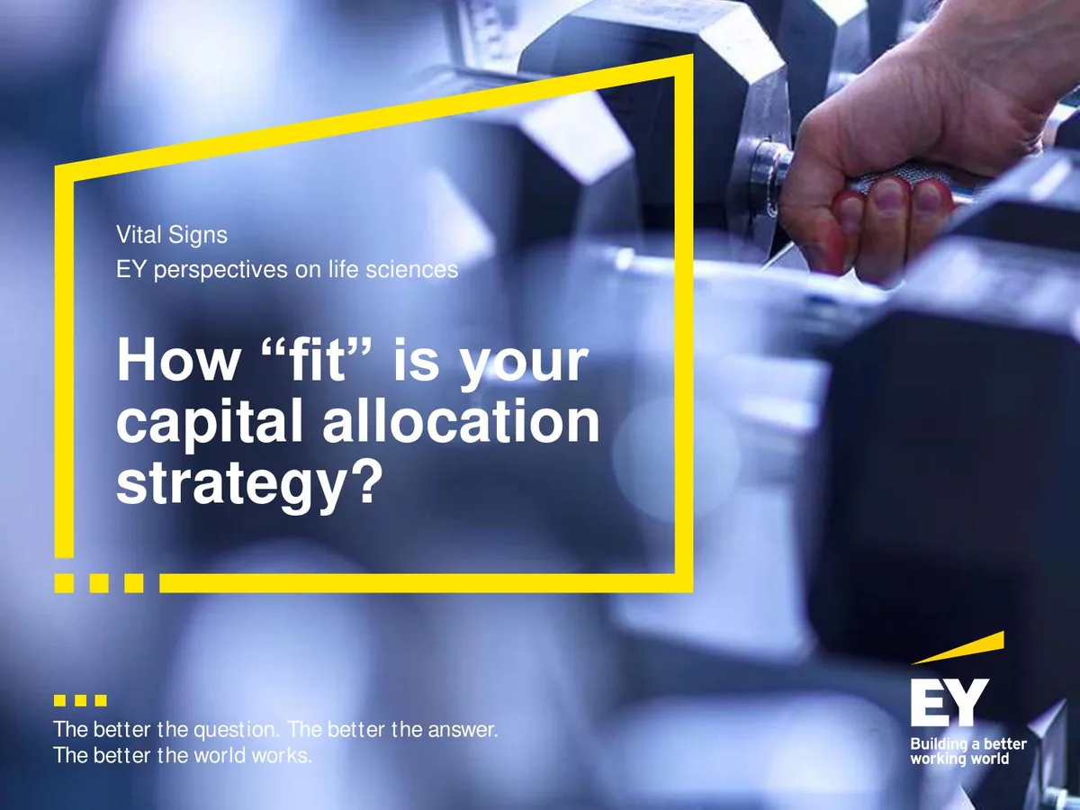 The slide uses a metaphor of physical fitness to introduce a business topic.