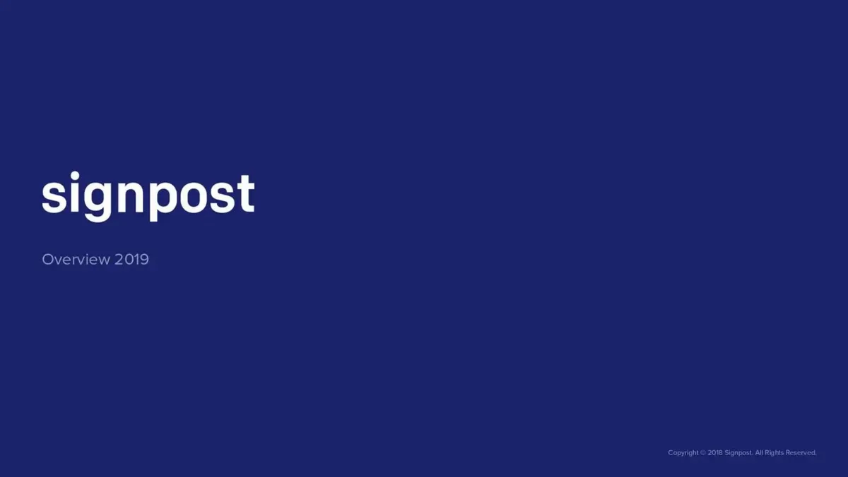 This New York tech founder's startup raised $52 million to save small businesses from nightmare Yelp reviews. Here's his pitch deck. · slide 1