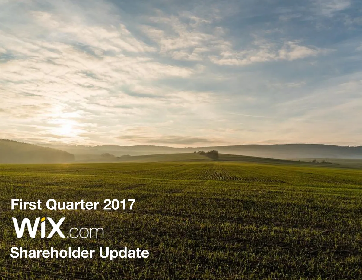 Wix | Results Presentation Deck | 16 slides · slide 1