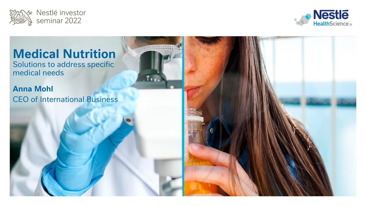 Nestle | Investor Event Presentation Deck | 23 slides · slide 1