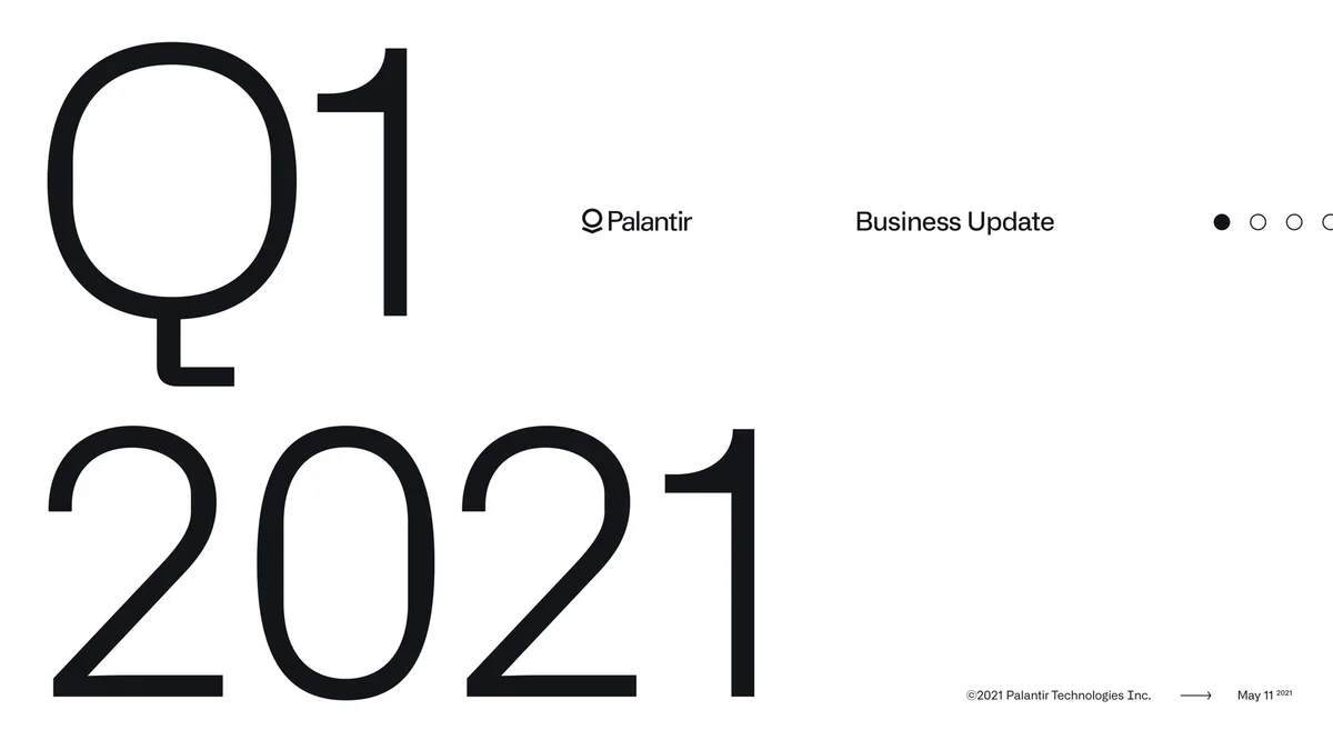 Palantir | Results Presentation Deck | 46 slides · slide 1