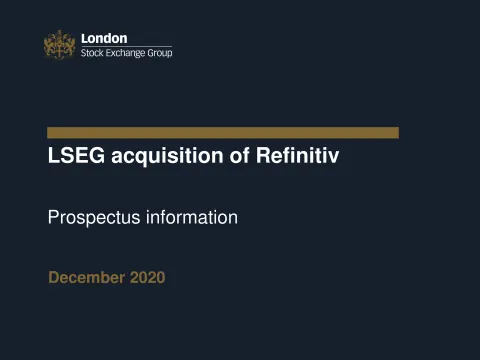 LSE | Mergers and Acquisitions Presentation Deck | 16 slides
