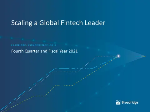 Broadridge Financial Solutions | Results Presentation Deck | 34 slides