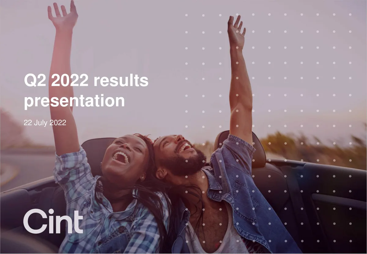 Cint Group | Results Presentation Deck | 17 slides · slide 1
