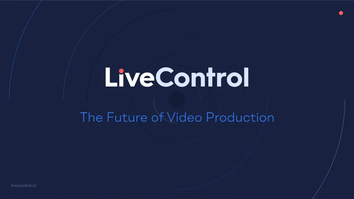 Here's an exclusive look at the pitch deck that video-production startup LiveControl used to raise $30 million from Coatue · slide 1