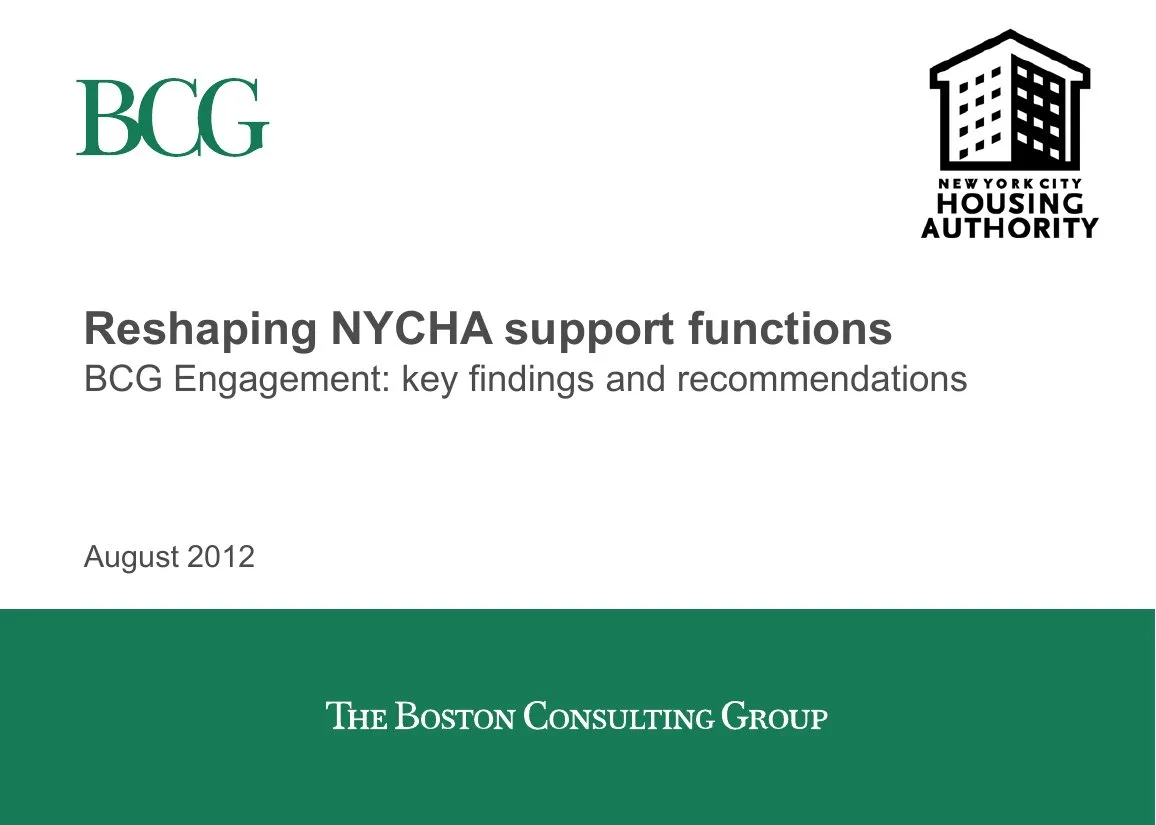 Reshaping NYCHA support functions · slide 1