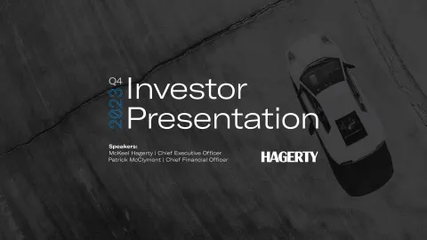 Hagerty | Investor Presentation Deck | 23 slides