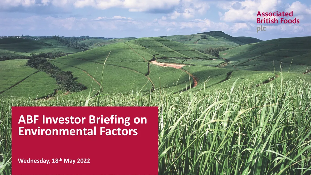 Associated British Foods | ESG Presentation Deck | 82 slides · slide 1