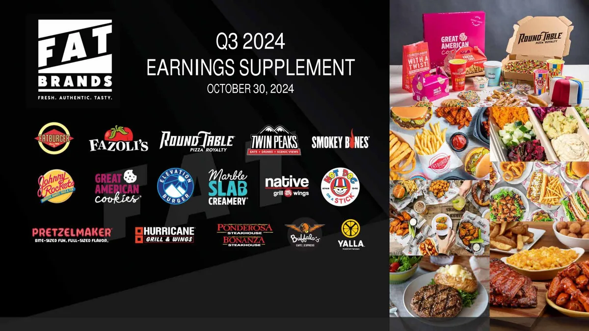 FAT Brands | Results Presentation Deck | 13 slides · slide 1