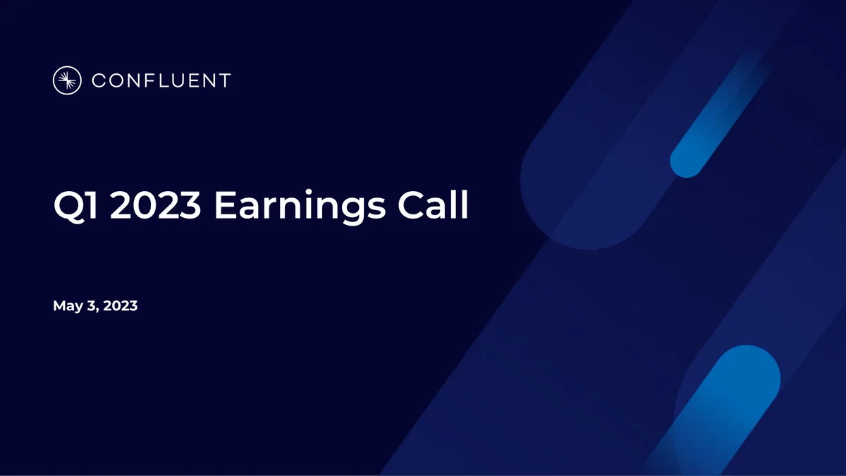 Confluent | Results Presentation Deck | 35 slides · slide 1