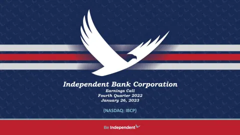 Independent Bank Corp | Results Presentation Deck | 24 slides