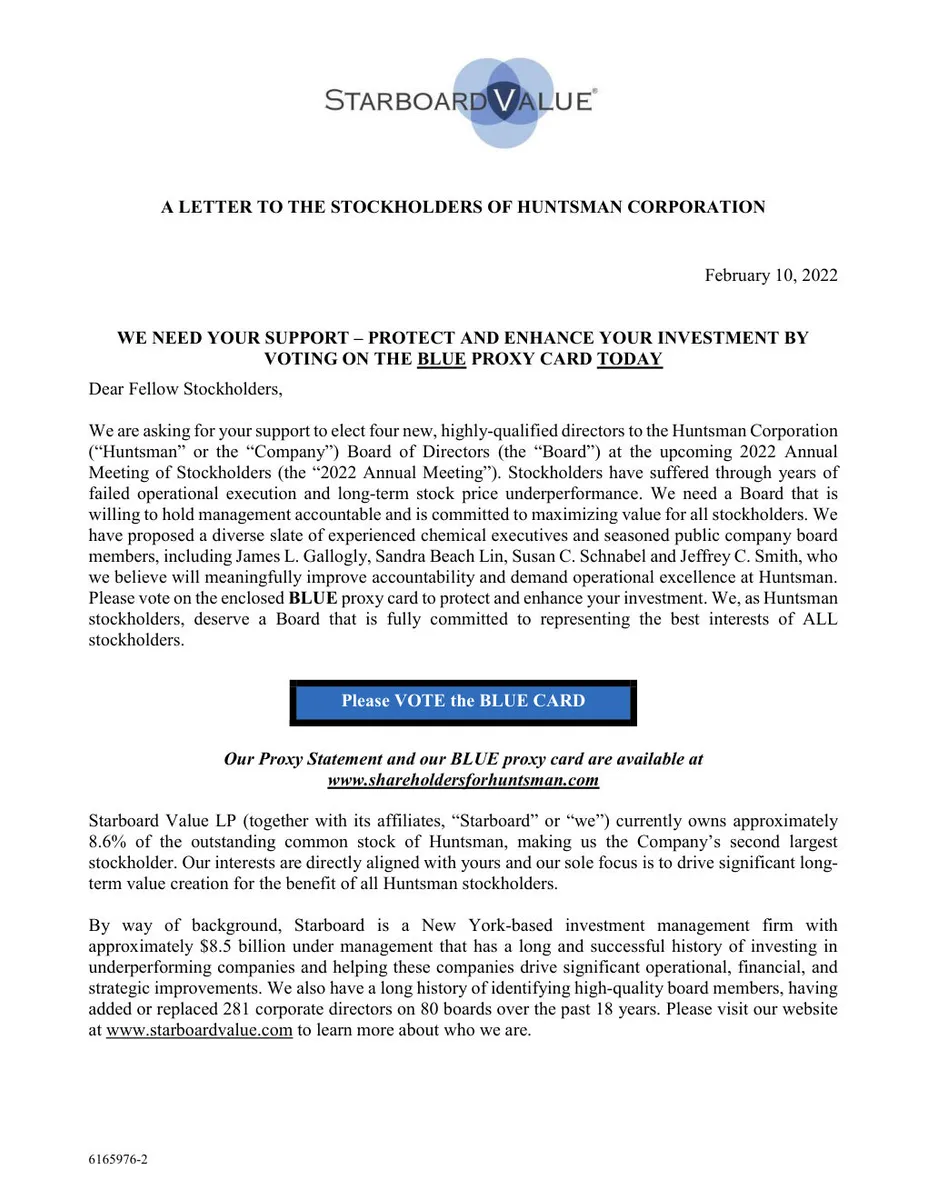 Includes specific mention of 8.6% ownership, $8.5B AUM, and 281 directors placed.