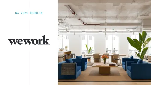 WeWork | Results Presentation Deck | 19 slides