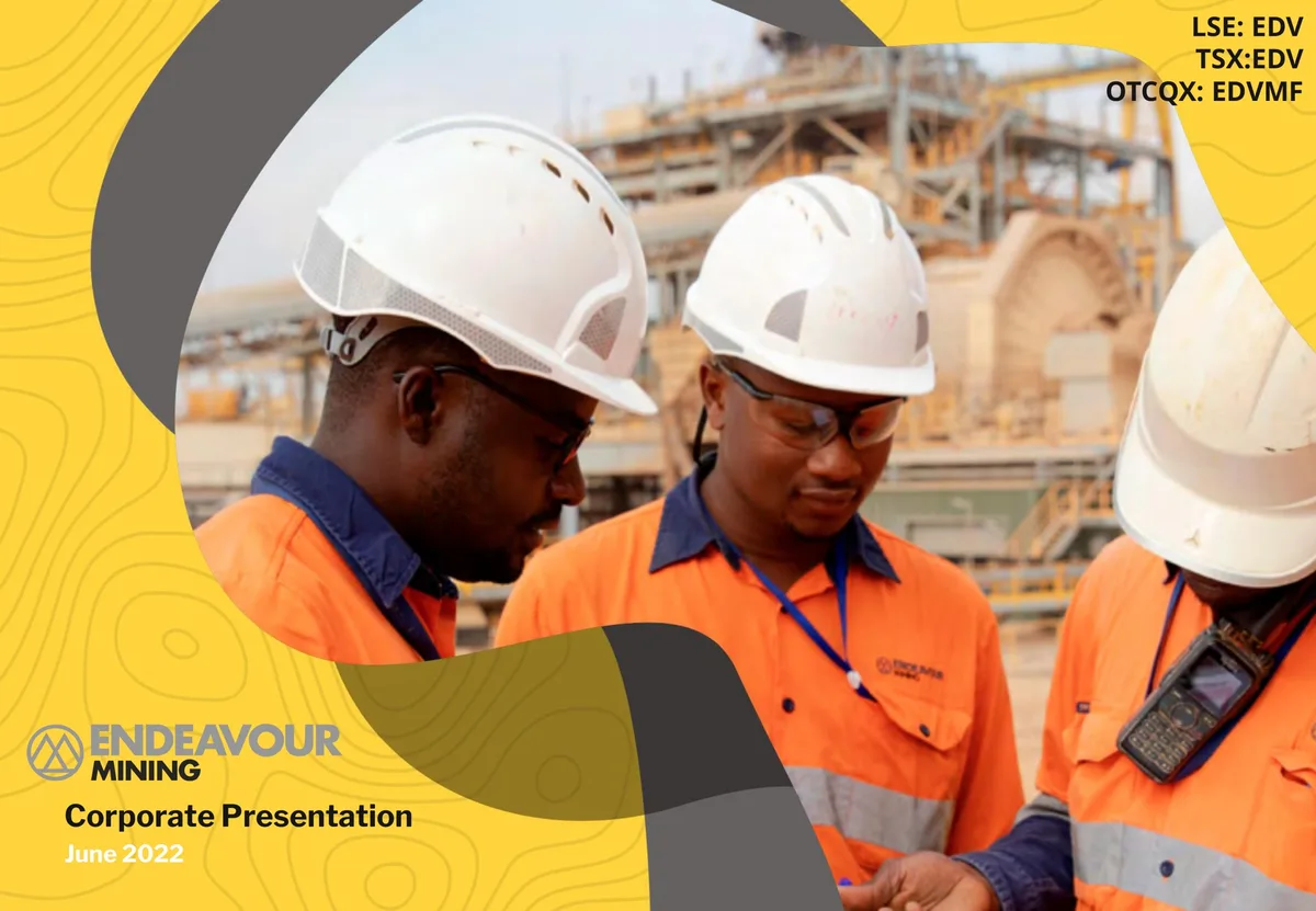 Endeavour Mining | Investor Presentation Deck | 170 slides · slide 1
