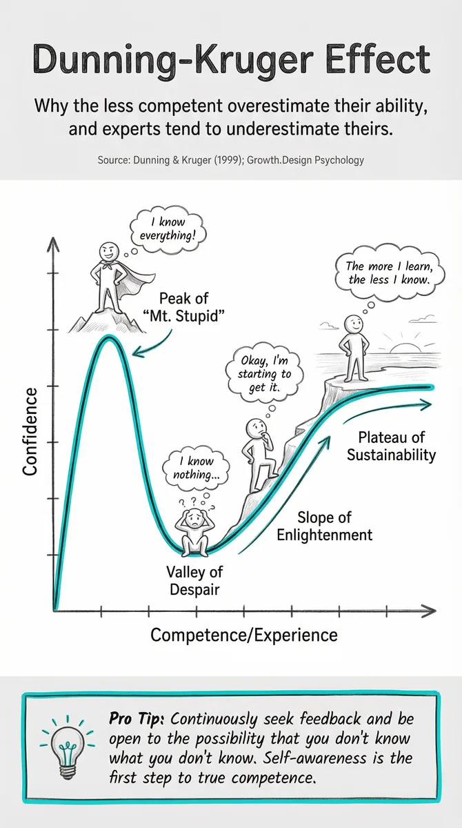 Dunning-Kruger Effect illustration