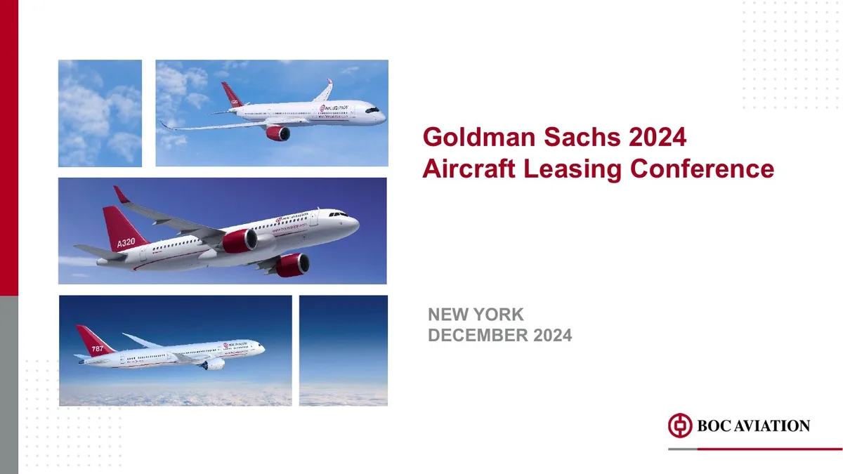 Goldman Sachs 2024 Aircraft Leasing Conference · slide 1