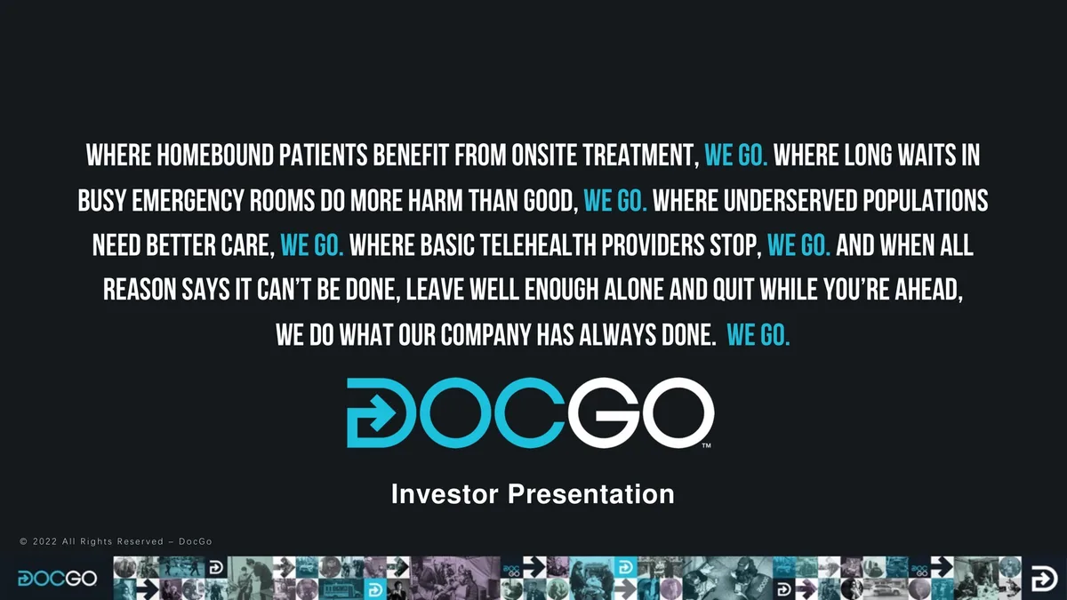 DocGo | Investor Presentation Deck | 22 slides · slide 1
