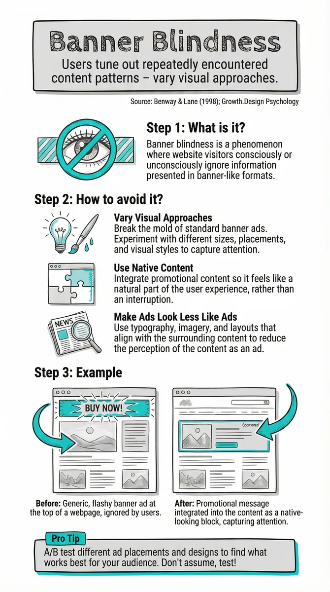 Banner Blindness illustration