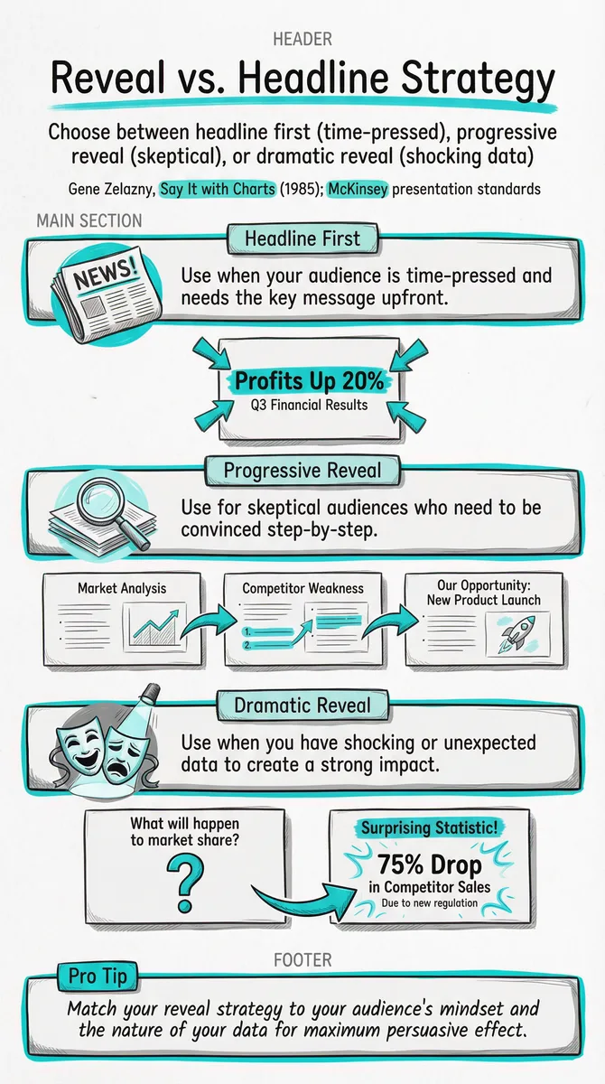 Reveal vs. Headline Strategy pattern illustration
