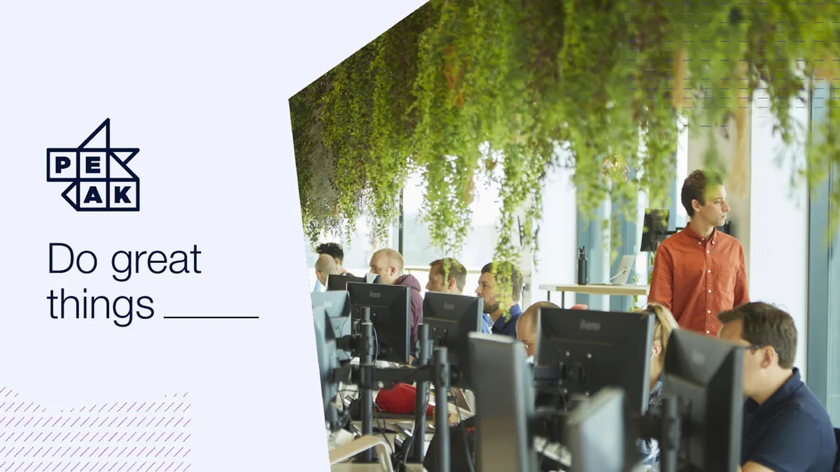 We got an exclusive look at the pitch deck that enterprise AI startup Peak used to raise $12 million · slide 1