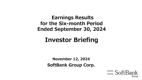 SoftBank | Results Presentation Deck | 45 slides