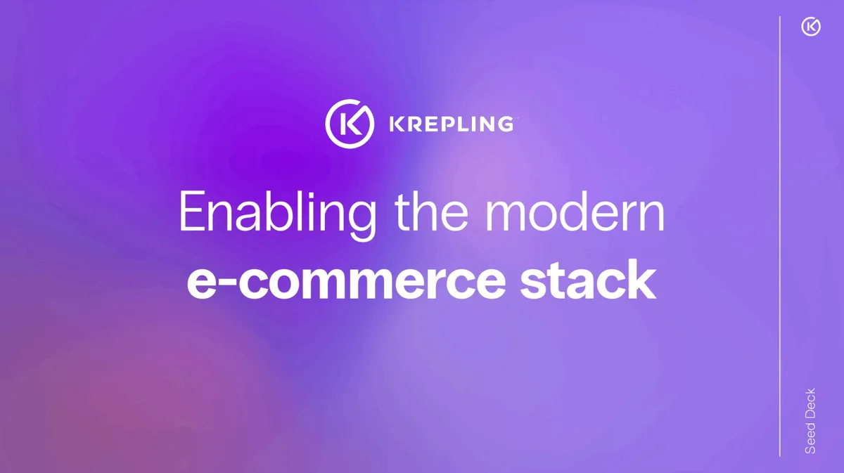 Pitch deck: Krepling raises $3.3 million for its no-code platform · slide 1