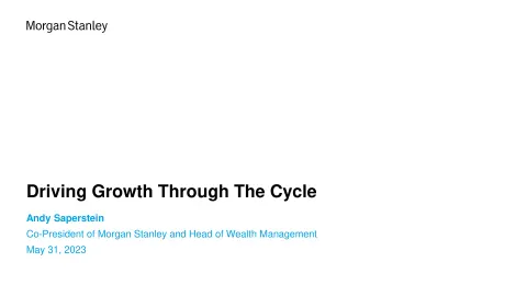 Morgan Stanley | Investor Presentation Deck | 14 slides