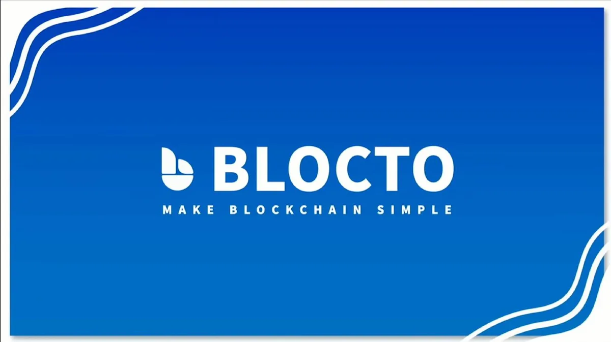 Blocto | Start Up Pitch Deck | 10 slides · slide 1