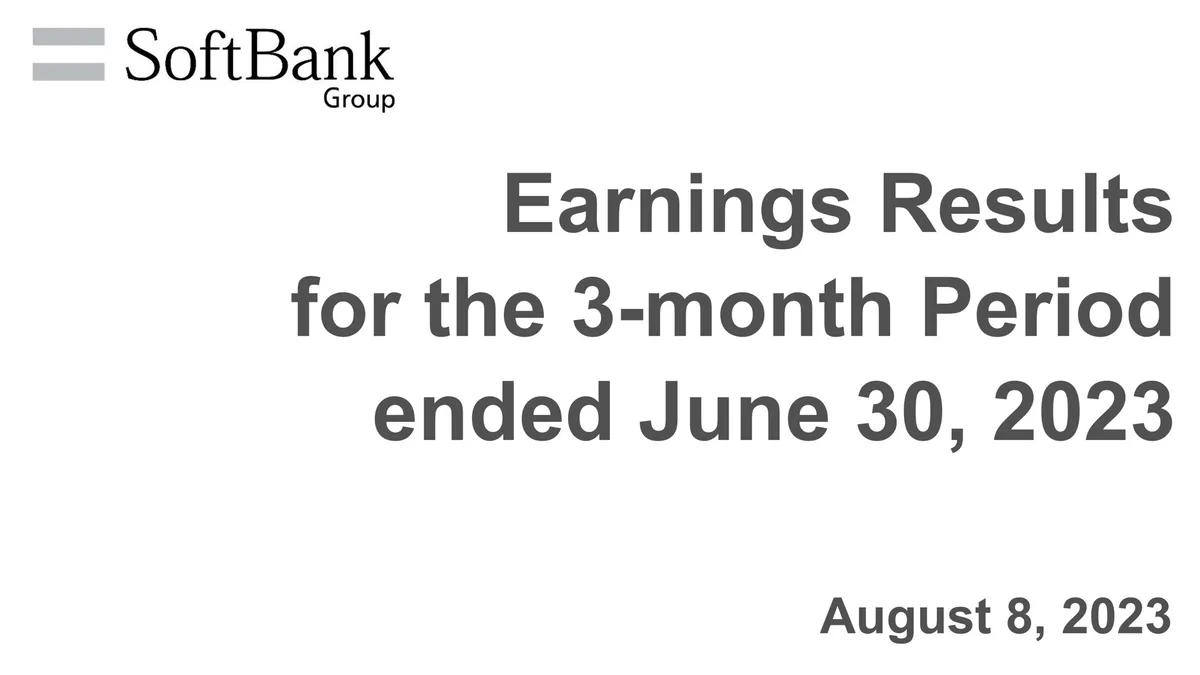 SoftBank | Results Presentation Deck | 71 slides · slide 1