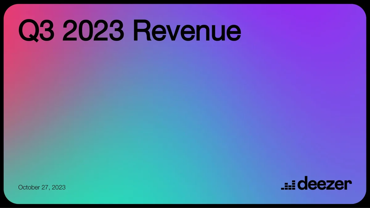 Deezer | Results Presentation Deck | 19 slides · slide 1
