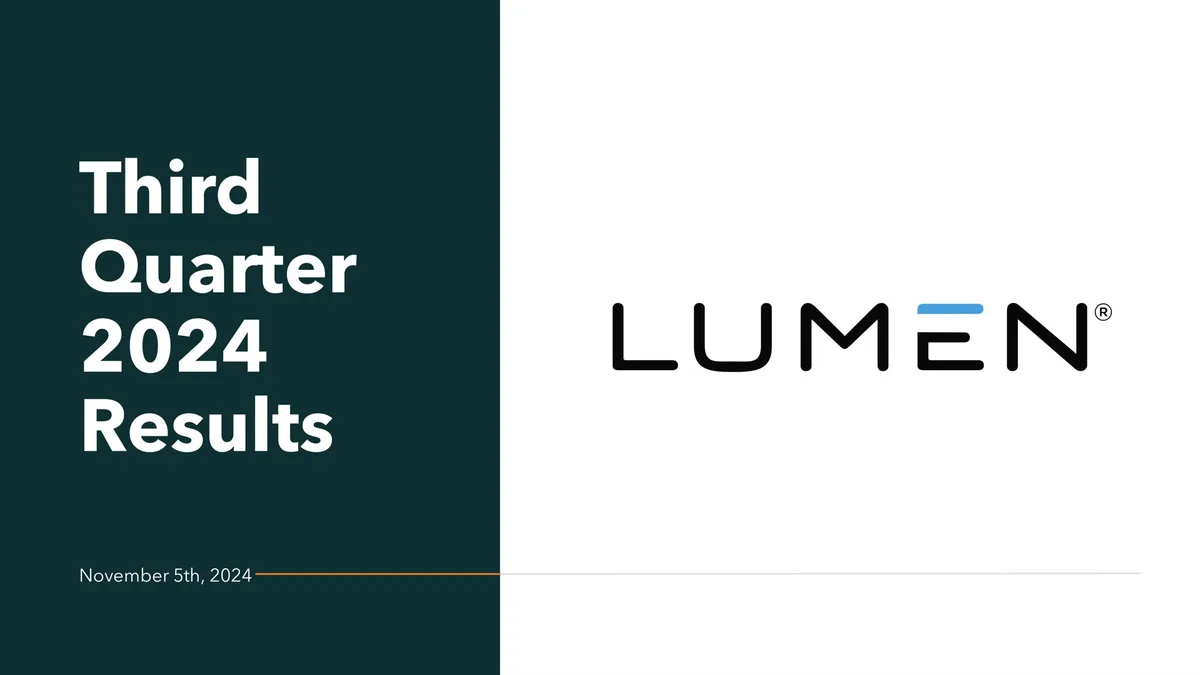 Lumen | Results Presentation Deck | 17 slides · slide 1