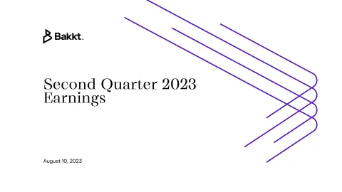 Bakkt | Results Presentation Deck | 30 slides