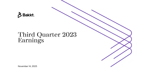 Bakkt | Results Presentation Deck | 29 slides