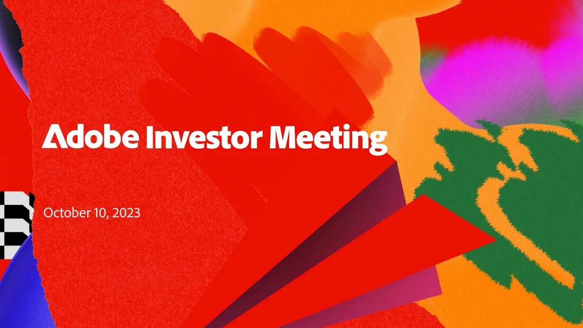 Adobe | Investor Day Presentation Deck | 101 slides · slide 1