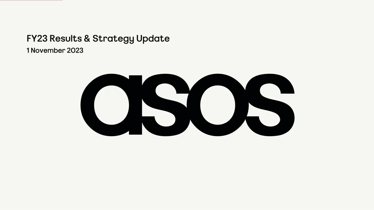 Asos | Results Presentation Deck | 69 slides · slide 1