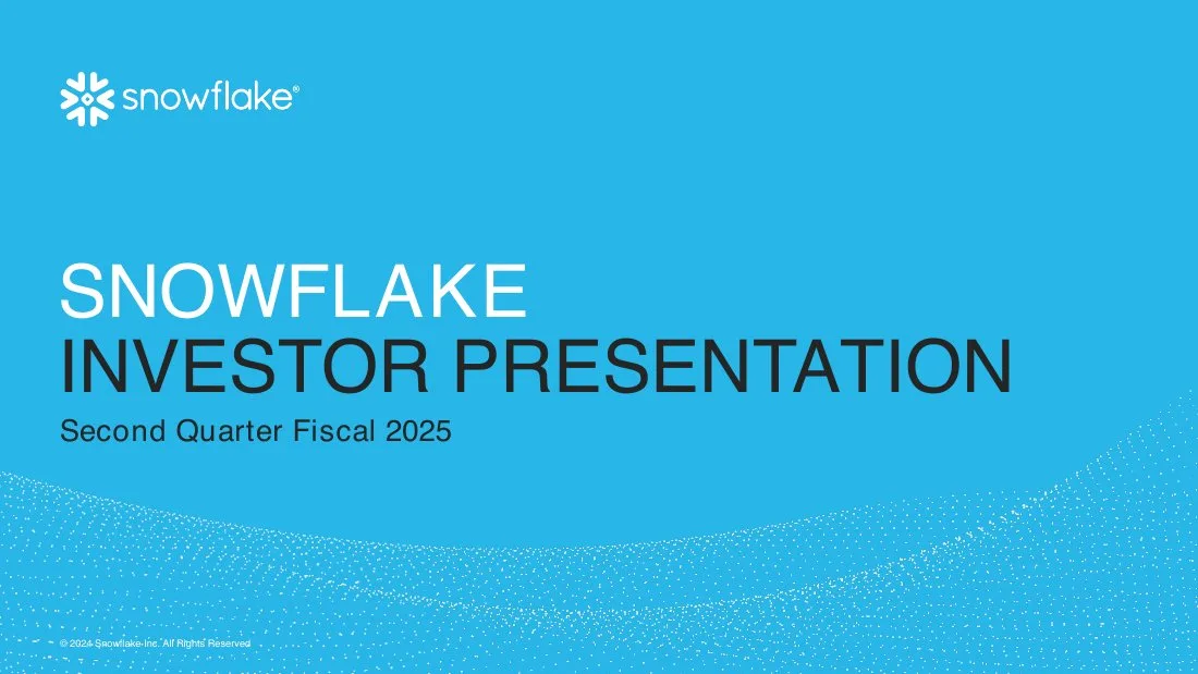 2025 Q2FY25 Investor Presentation · slide 1