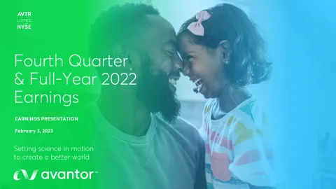 Avantor | Results Presentation Deck | 10 slides