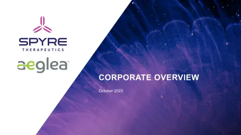 Aeglea BioTherapeutics | Investor Presentation Deck | 37 slides