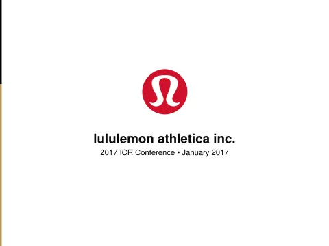 Lululemon | Investor Conference Presentation Deck | 14 slides