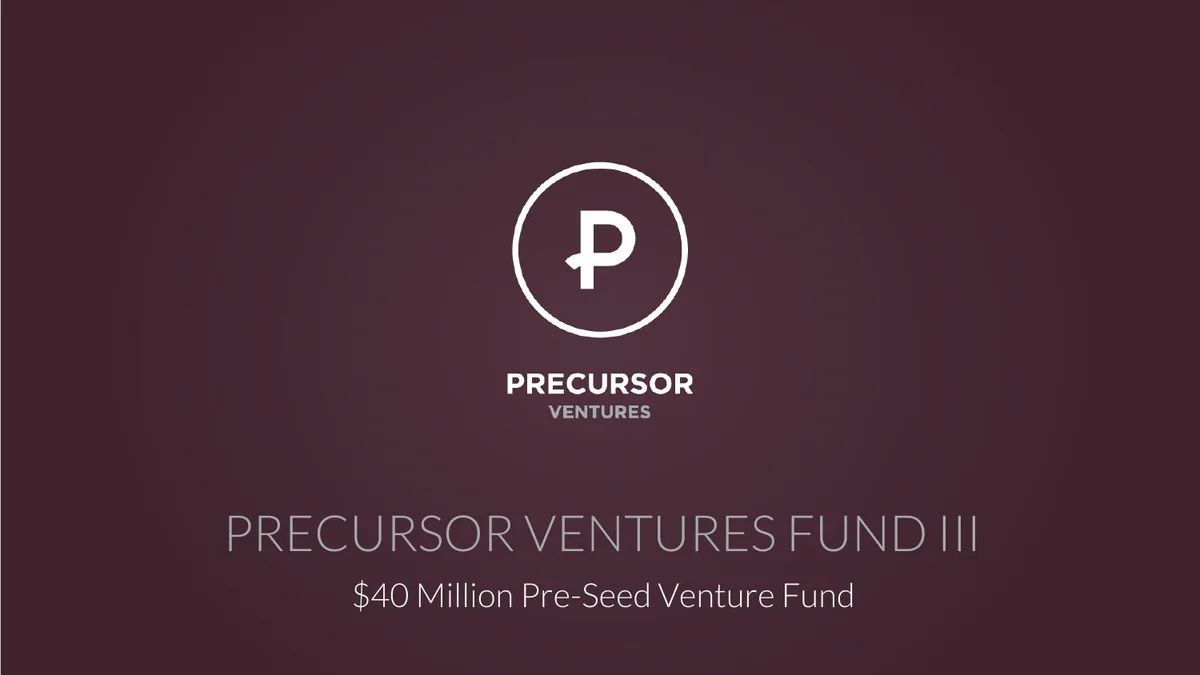 Precursor Fund III Presentation Q3 2020 Edited for Signature Block · slide 1