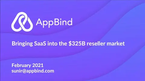 AppBind | Start Up Pitch Deck | 9 slides
