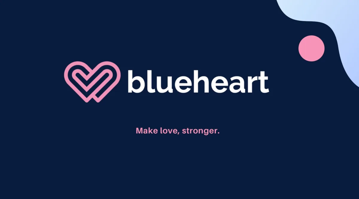 Sex advice startup Blueheart used this pitch deck to win $1 million · slide 1