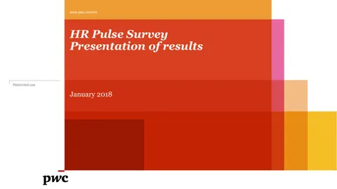 HR Pulse Survey Presentation of results