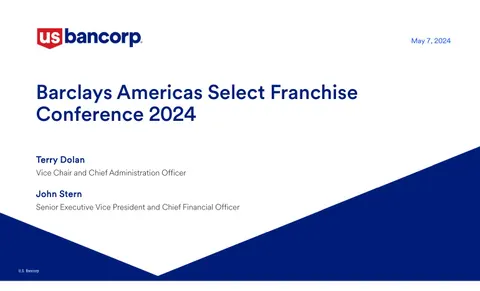 2024 usb barclays presentation conference deck
