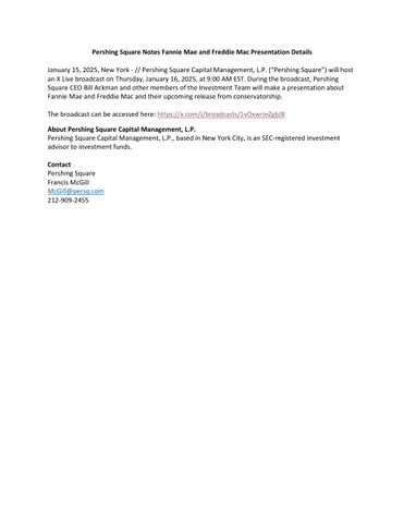Fannie Mae & Freddie Mac (FNMA/FMCC)