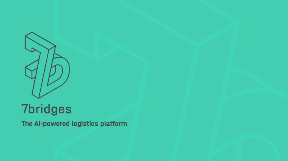 Here's the 12-slide pitch deck AI supply chain startup 7bridges used to raise $17 million in a round backed by Maersk's venture arm · slide 1